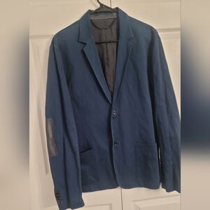 Elie Tahari Dark Blue Blazer with Black Accents L